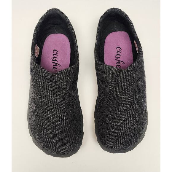 CUSHE CANVAS FLATS SHOES WOMENS GRAY CANVAS SLIP ON CASUAL LOAFER SHOES SIZE 9 - Picture 1 of 7